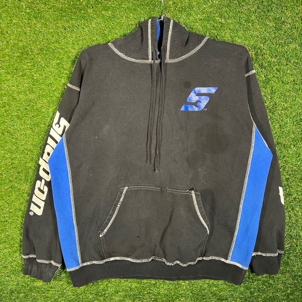 Snap-on Tools Hoodie Choko Authentics Black Blue Colorblock Mens Large